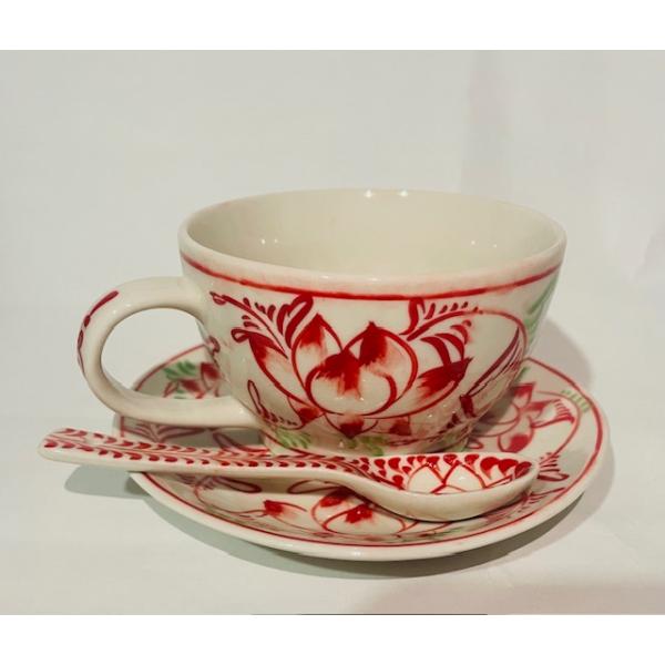 ティーカップセット バッチャン焼き アジアン おしゃれ ベトナム 店舗