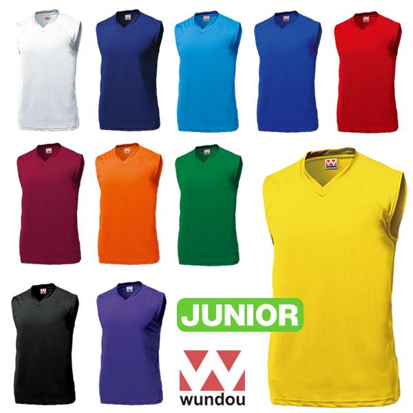 Vネックフライス編みの衿、サイドスリット付きのノースリーブシャツ。吸汗速乾ポリ100％、裏表切り替え生地でスポーツ感があります。伸縮性のあるウーリー糸を使用しており、引っ張りにも強くなっています。11色展開、ジュニアから大人までの10サイズ...