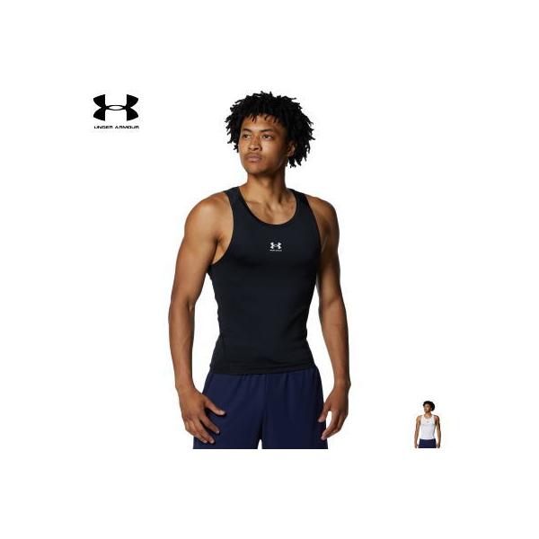 UNDER ARMOUR  アンダーアーマー ノースリーブシャツ  バスケットボール ヒートギア コンプレッション スリーブレス タンク  1371947【1枚までメール便OK】