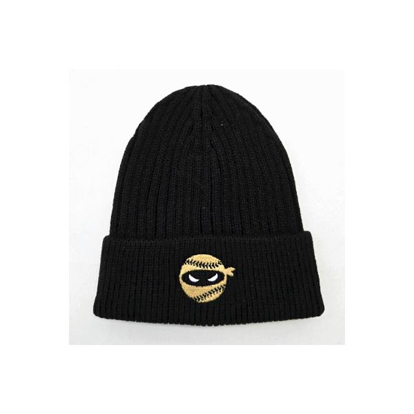 ピッチングニンジャ ニットキャップ ニット帽 ビーニー 野球