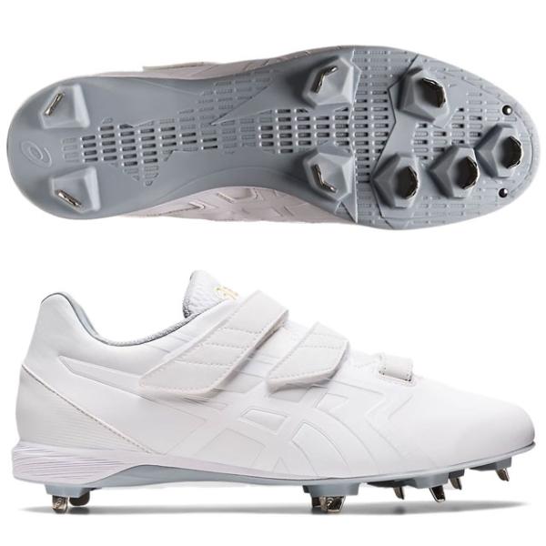 ホワイト スパイク シューズ ベルクロタイプ ZETT ホワイト スパイク ベルクロ付き - メルカリ