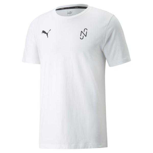 50％OFF！ プーマ ネイマール NJR THRILL グラフィック 半袖 Tシャツ ホワイト サッカー ウェア (PUMA2022SS) 605680-05