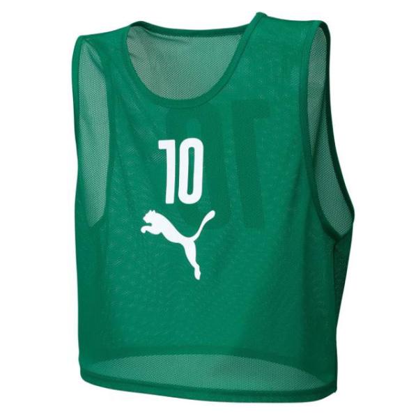 【プーマ】 サッカー フットサル 小物 アクセサリー ビブス 10枚入り グリーン ゼッケン 番号入り 920604-02 ※返品・交換・キャンセル不可商品 PUMA（プーマ） ビブス 10枚入り グリーン サッカー フットサル 小物
