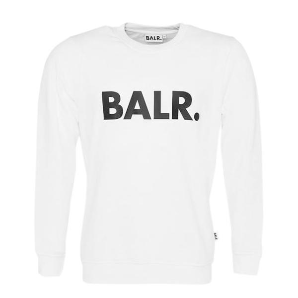 25％OFF！ 【BALR./ボーラー】 BRAND STRAIGHT CREWNECK ホワイト スウェット サッカー スポーツ ウェア 【BALANCE STYLE】 B12621022-BRIGHTWHITE 25％OFF！ (BALR./ボーラー) BRAND STRAIGHT CREWNECK ホワイト