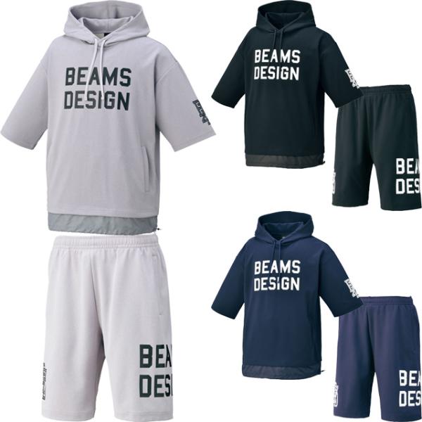 ZETT ゼット 限定 BEAMS DESIGN 半袖スウェットパーカ＆パンツ