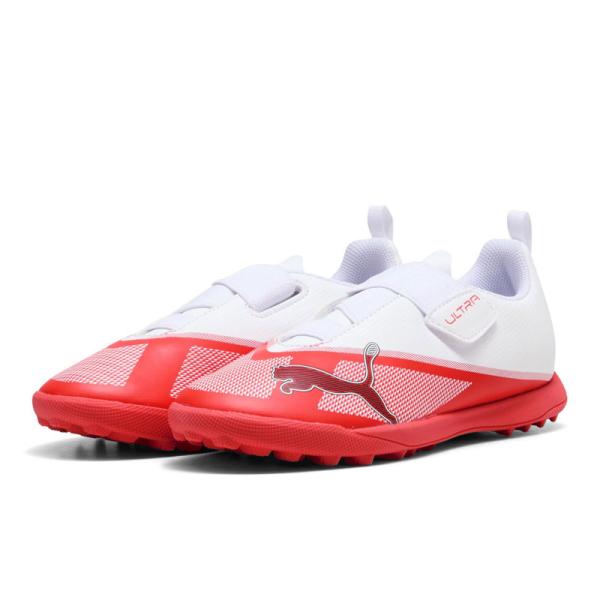 プーマ ジュニア ウルトラ 7 プレイ V TT JR ウルトラレッド サッカー フットサル ベルクロ トレシュー PUMA2026Q3 109179-01