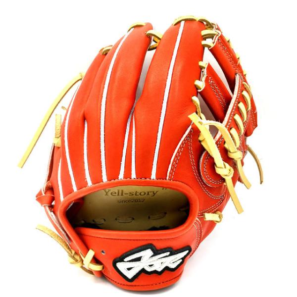 激レア ジュテルレザー Yell-story 硬式野球グローブ オレンジ 激レア ジュテルレザー Yell-story 硬式野球グローブ オレンジ