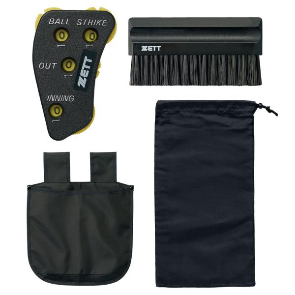 セット内容：インジケーター、ハケ、ボール袋、収納袋素材：ABS樹脂（インジケーター）PP（ハケ）オックスフォード織りナイロン生地（ボール袋）ポリエステル（収納袋）特徴：これから審判を始める人におすすめのビギナーズ4点セット。インジケーターは...