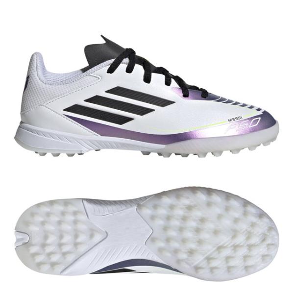 27％OFF！ アディダス ジュニア キッズ F50 MESSI LEAGUE TF フットウェアホワイト サッカー ターフシューズ トレシュー メッシ (adidas2024Q4) IE9082