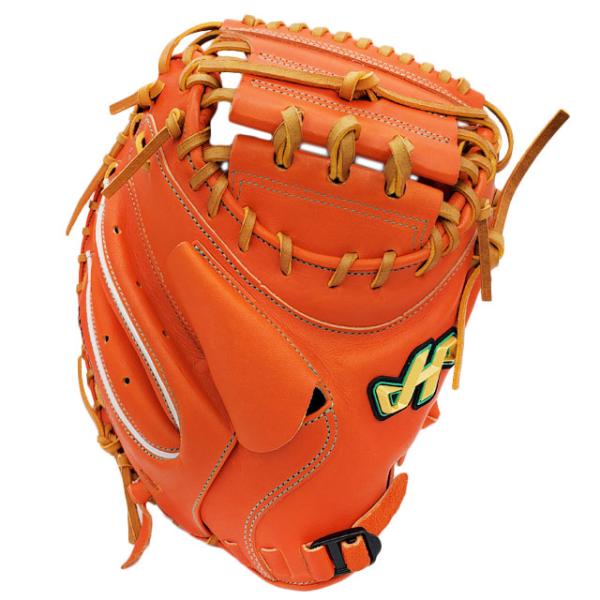 ハタケヤマ 硬式グラブ キャッチャーミット 伏見選手モデル Vシリーズ Vオレンジ 硬式ミット グローブ 野球 一般 大人 【硬式捕手用】 V-M23TR ハタケヤマ（HATAKEYAMA） 硬式グラブ キャッチャーミット 伏見選手