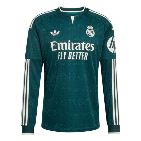 アディダス レアル・マドリード 26-27 アウェイ レプリカ 長袖 ユニフォーム オーロラアイビー サッカー ウェア adidas2026AW W9398-KC3970