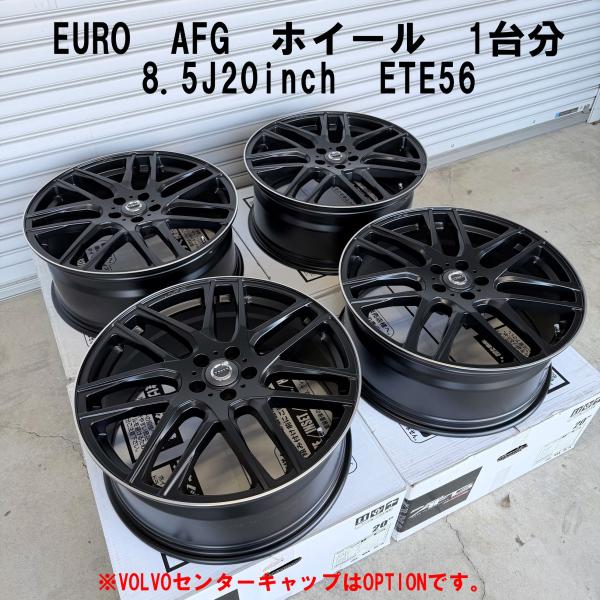BIGWAY EURO AFG ホイール 20インチ VOLVO XC60 8.5J +56 XC60 マットブラック リムポリッシュ 即納 1台分 PCD10