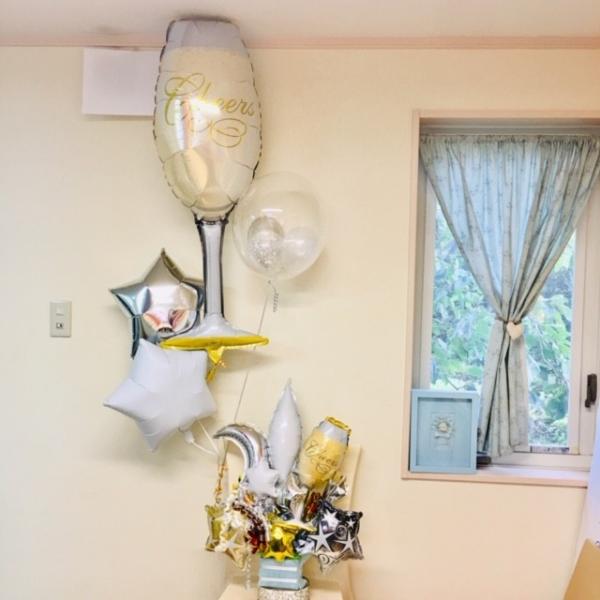 バルーン電報　開店祝い、ＯＯ周年記念、コンサートにおすすめのバルーンギフトの電報です。