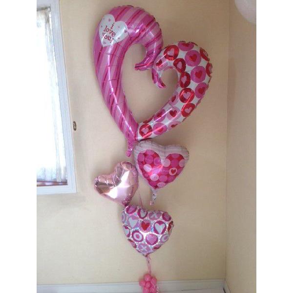 バルーン 電報 結婚式 ギフト 大きなハートが人気 S024 バルーン電報バルーンコネクション 通販 Yahoo ショッピング