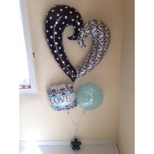 バルーン 電報 結婚式 ギフト シックなデザインは大人の雰囲気のお式に S030 バルーン電報バルーンコネクション 通販 Yahoo ショッピング