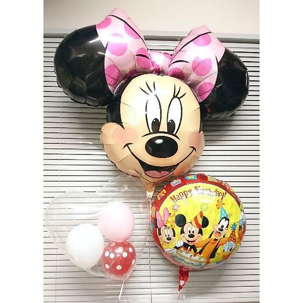 ミニー バルーン　お誕生日 ミニーちゃん が主役 女の子 贈り物 ディズニー ミッキー 【佐川急便】　