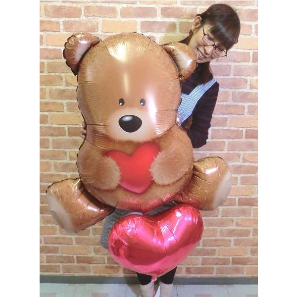 電報 結婚式  お祝い バルーン クマの気持ちバルーン 誕生日 プレゼントバルーンギフト　くま　テディベア