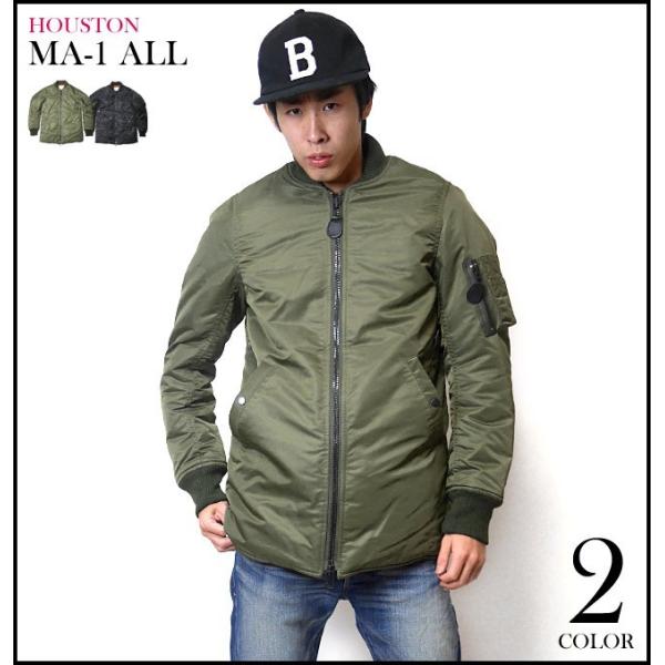 Houston ヒューストン　オリーブ MA-1 フライトジャケット HOUSTON】MA-1 JACKET 日本製