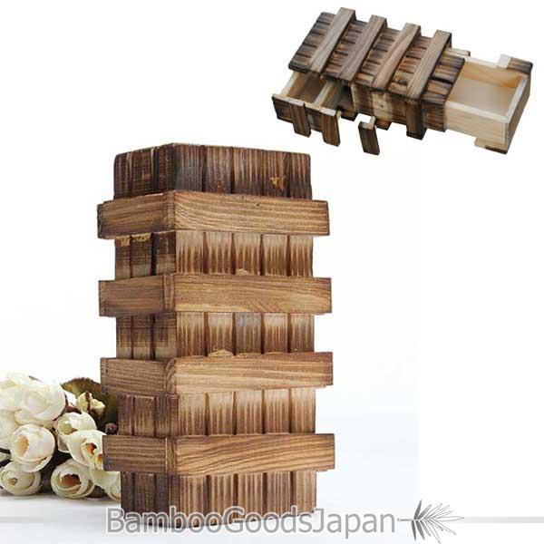 木製のパズルボックス 秘密の引き出し 小型 パズル お金 現金 ジュエリー セキュリティボックス へそくり入れ ジュエリー収納 ケース カモフラージュ B バンブーグッズジャパン 通販 Yahoo ショッピング