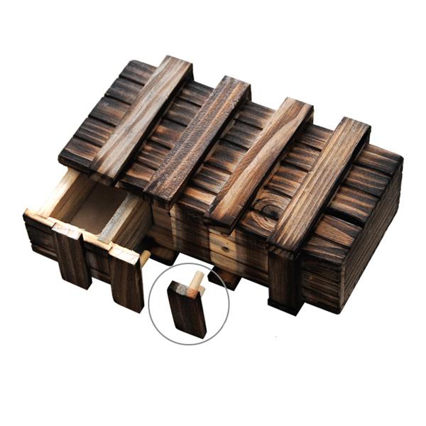 木製のパズルボックス 秘密の引き出し 小型 パズル お金 現金 ジュエリー セキュリティボックス へそくり入れ ジュエリー収納 ケース カモフラージュ B バンブーグッズジャパン 通販 Yahoo ショッピング