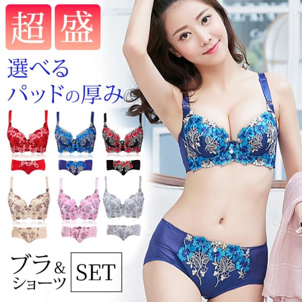 ブラジャー ショーツ セット ＼新作／ 脇高 背肉 脇肉 補正 盛れる 育乳 小胸 谷間 セクシー かわいい 爆買