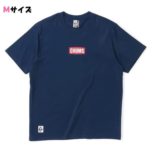 CHUMS チャムス ミニロゴTシャツ ネイビー Mサイズ CH01-1837 メンズ 