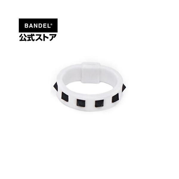 バンデル BANDEL リング スタッズ 指輪 ホワイト×ブラック Studs Ring White×Black ブーステック メンズ レディース ペア スポーツ シリコン