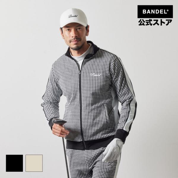 バンデル HOUNDSTOOTH BICOLOR BLOUSON ブルゾン ジャケット 上着 ゴルフ メンズ スポーツ ゴルフウェア 長袖 24AW