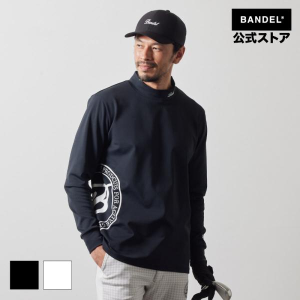 BANDEL GOLF ブラックモックネック BANDEL バンデル SIDE LOGO L/S MOCK NECK SHIRTS モックネック