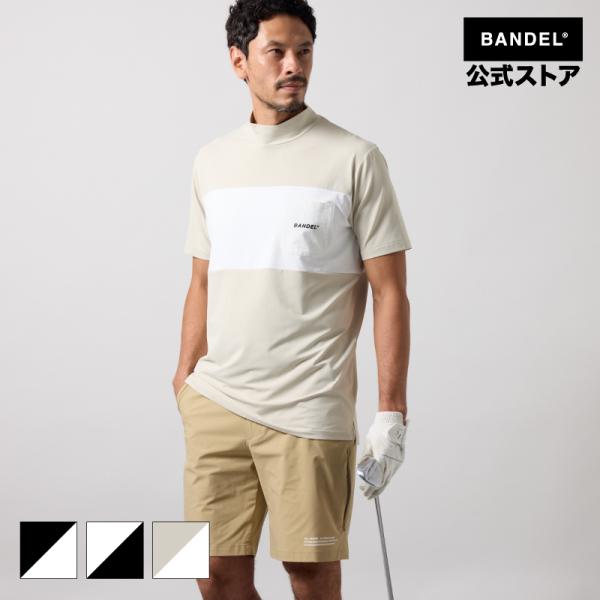 バンデル BICOLOR PATERN S/S MOCK NECK SHIRTS モックネック ゴルフ メンズ スポーツ ゴルフウェア 半袖 25SS