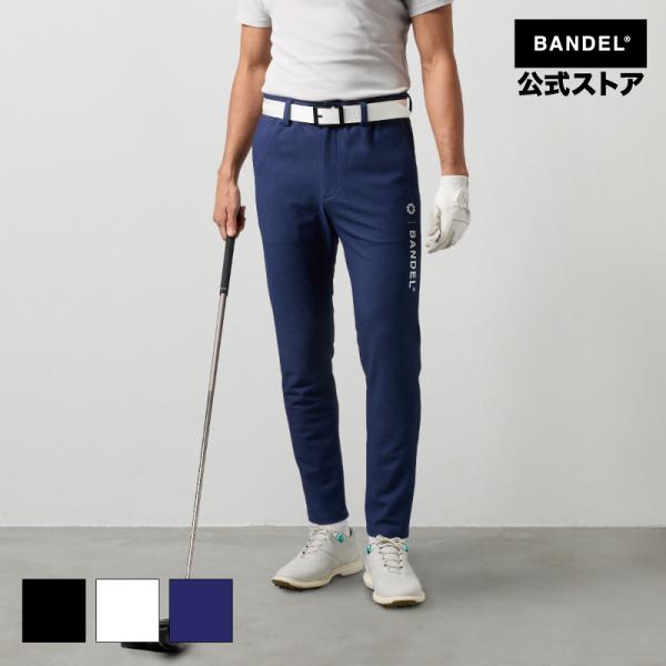 バンデル DRYWAFFLE STRECH TAPERED PANTS ゴルフウェア ロングパンツ ストレッチ  ブラック メンズ バンデルゴルフ 25SS