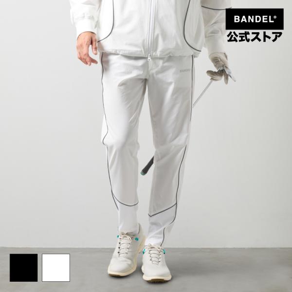 バンデル PIPING REFLECTOR LONG PANTS ゴルフウェア ロングパンツ ストレッチ  ブラック メンズ バンデルゴルフ 25SS