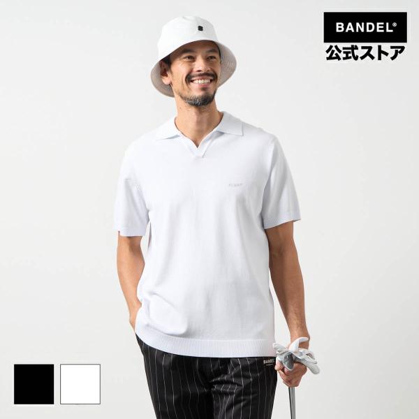 BANDEL ポロシャツ半袖 BANDEL（バンデル） スキッパーニットポロシャツ ゴルフ メンズ