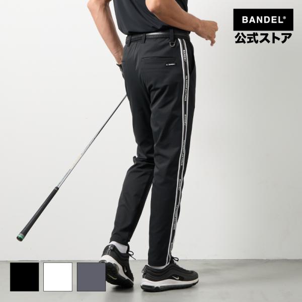 バンデル コンセプトノーツテーピングテーパードパンツ BANDEL バンデル ゴルフ テーパードパンツ メンズ ストレッチ ロングパンツ