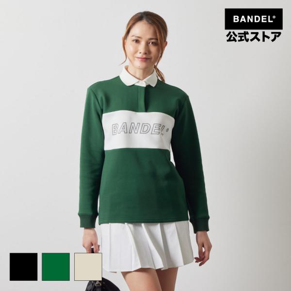 バンデル WOMENS COLOR BLOCK L/S RUGBY POLO ポロ ラグビー ゴルフ シャツ レディース  女性 ゴルフウェア BANDEL 24AW