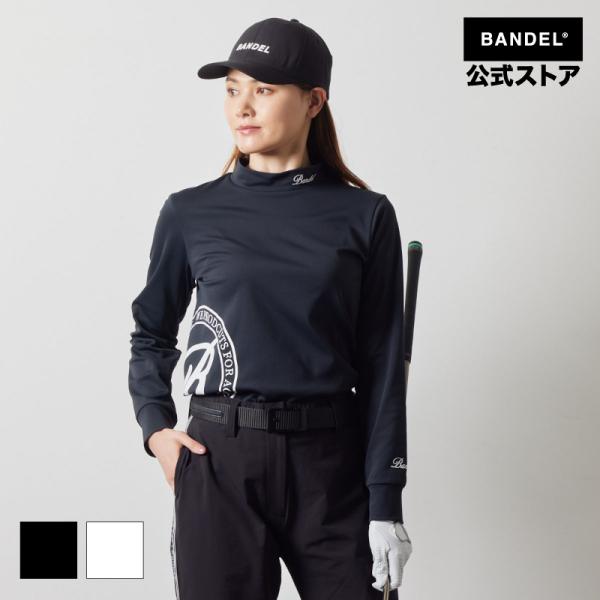 バンデル WOMENS SIDE LOGO L/S MOCK NECK SHIRTS モックネック ゴルフ シャツ レディース  女性 ゴルフウェア BANDEL 24AW