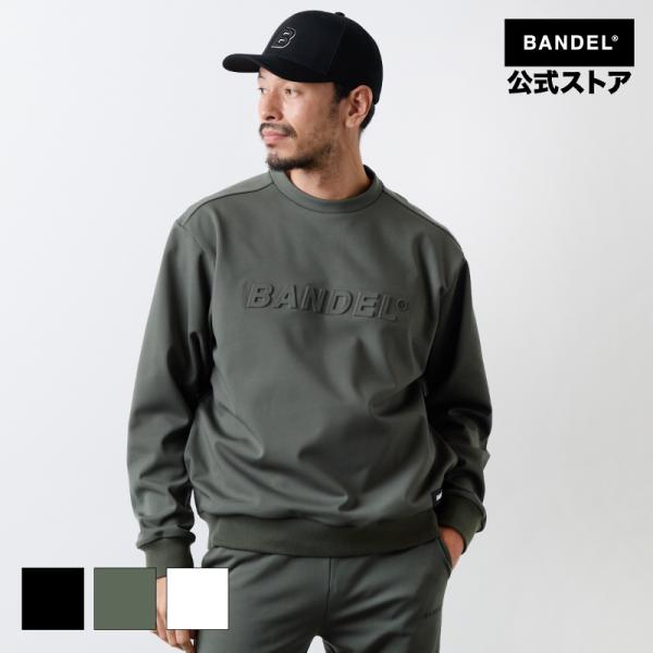 BANDEL（バンデル） エンボスロゴ クルーネック ゴルフ メンズ