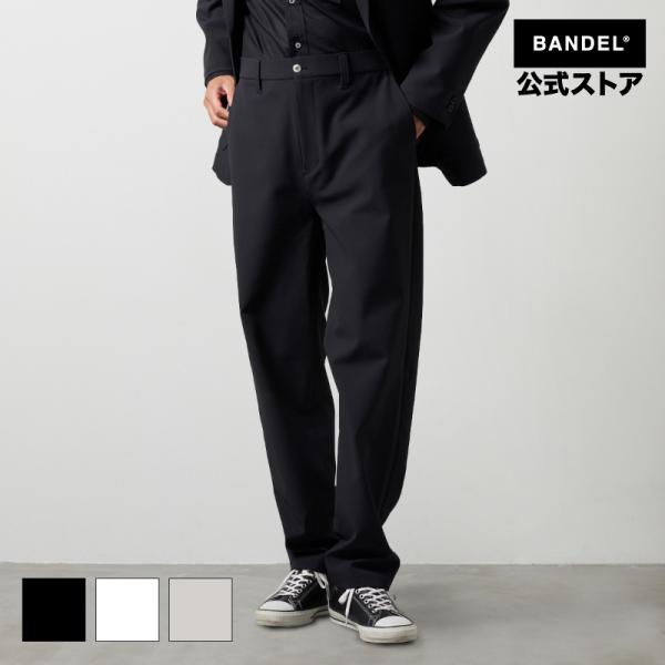 バンデル STRETCH WIDE PANTS ゴルフウェア ロングパンツ ストレッチ  ブラック メンズ バンデルゴルフ 25SS