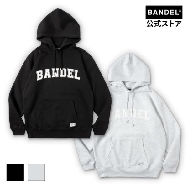 BANDEL バンデル パーカー ロゴ プリント ボンディング ジップ パーカー BANDEL バンデル Vertical Logo Spandex Zip Hoodie 長袖