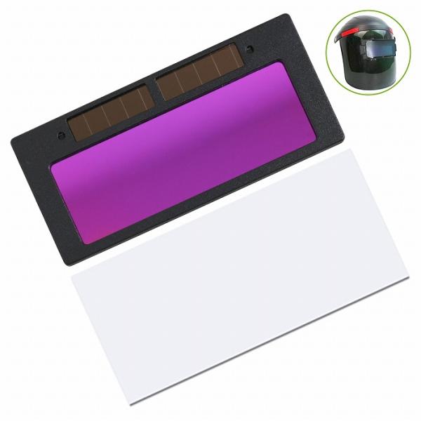 ※※※現ロットは保護プレートは付属しておりません。※※汎用！溶接面に取付けるタイプの交換用レンズです。【自動遮光効果】アーク光などの強い光を感知すると、瞬時に遮光し、目を守ります！また、通常時はクリアな視界で、溶接位置等をしっかり確認できる...