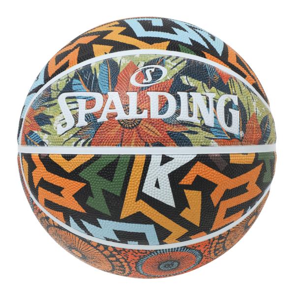 他サイト： バスケットボール SPALDING ラバーボール アフリカンバティック 7号 外用の商品画像
