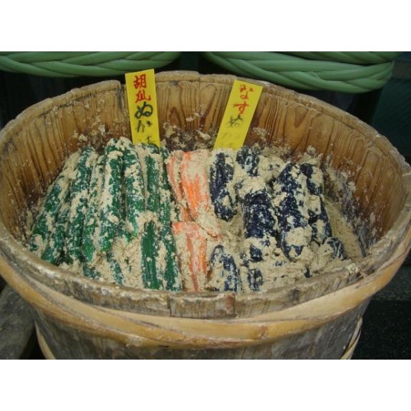 創業９０年 老舗の漬物店のなすびのぬか漬け 浅漬け 一本