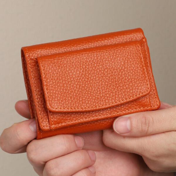 財布 ミニ財布 レディース ミニウォレット 三つ折り財布 本革 牛革 カード入れ 小さい かわいい スキミング防止