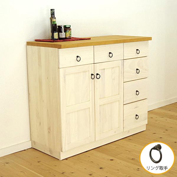 幅100cm白いカウンター収納 カントリー収納食器棚 パイン対面式カウンターフレンチカントリーカウンターlily1045 ミルキーホワイト色 リング取っ手 高さ85cm Buyee Buyee Japanese Proxy Service Buy From Japan Bot Online