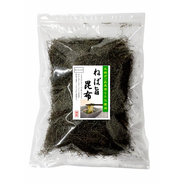 ★粘る昆布で有名な青森県大間産のがごめ昆布50%と、青森県産　細目昆布を50%ずつブレンドした商品です。★がごめ昆布も細目昆布も、よく粘りの出る昆布です。★なかでも天然がごめ昆布にこだわり、使いやすく極細切り（0.3mmカット）にした商品で...