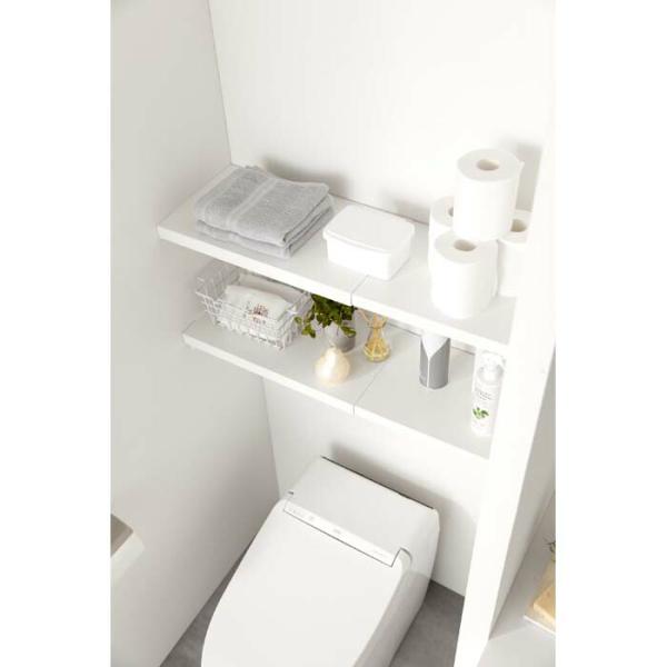 伸縮 つっぱり棒用棚板 プレート Ｓ plate 山崎実業 幅46〜90cm ラック おしゃれ 収納 整理 便利 物置 クローゼット 洗濯物 着替え 小物 白 ホワイト 5324