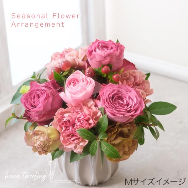 造花　赤い薔薇　オンシジウム　アレンジ　御祝　母の日　誕生日 母の日遅れてごめんね フラワーアレンジ フラワー 誕生日 結婚記念日