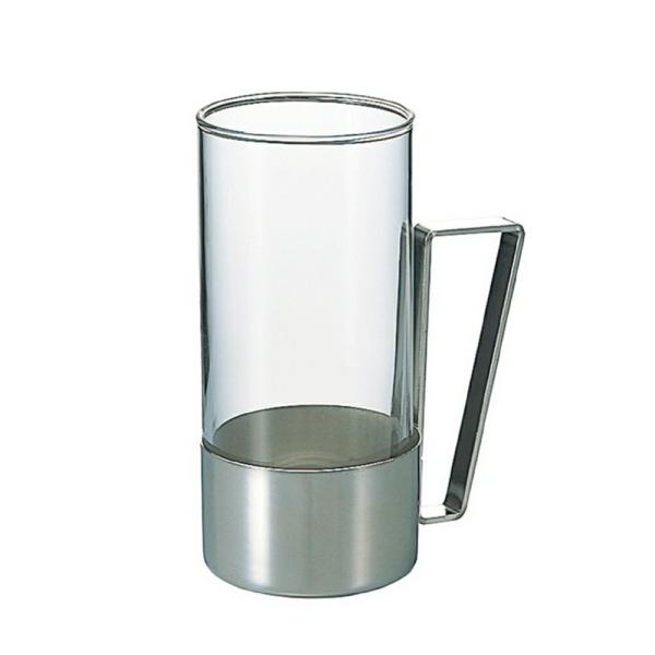 【サイズ】・グラス 口径:55mm 高さ:120mm 容量:220cc・ホルダー 幅:95mm 奥行60mm 高さ:87mm【材質】・グラス 耐熱ガラス（耐熱温度差120度）・ホルダー ステンレス【生産国】日本※紙パッケージ入り▼お取り扱い...