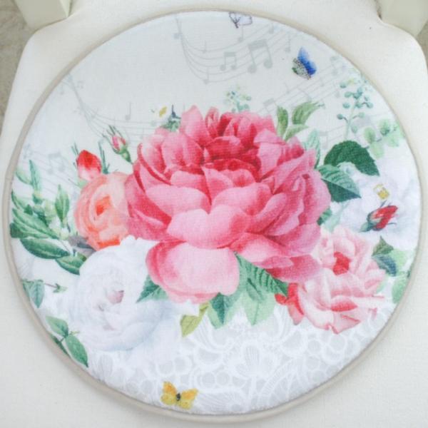 低反発チェアパッド 円形 直径35cm ローズ おしゃれ 薔薇 かわいい ピンク ブルー Buyee Buyee Jasa Perwakilan Pembelian Barang Online Di Jepang