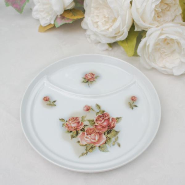 ワンディッシュプレート ゴールドローズ 日本製 薔薇 食器 花柄 洋風